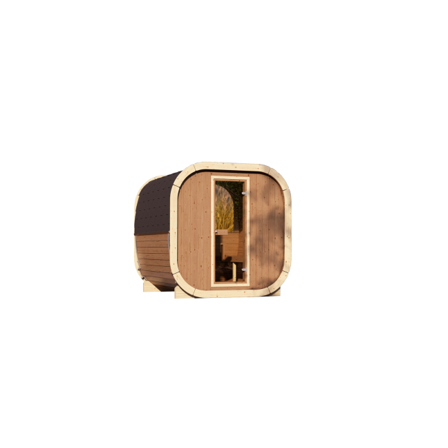Outdoor Sauna Eke 220 for 4–6 people / Electric Heating Only / High-Quality Nordic Spruce (Thermal Pine)